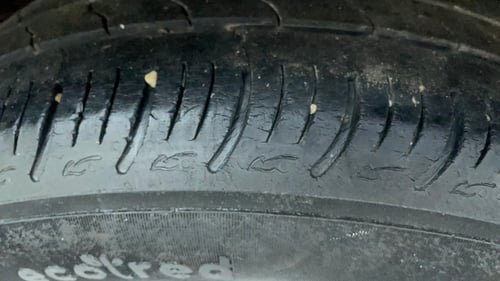 Used 2019 Maruti Suzuki Baleno Delta MT Petrol Manual tyres RIGHT REAR TYRE TREAD VIEW