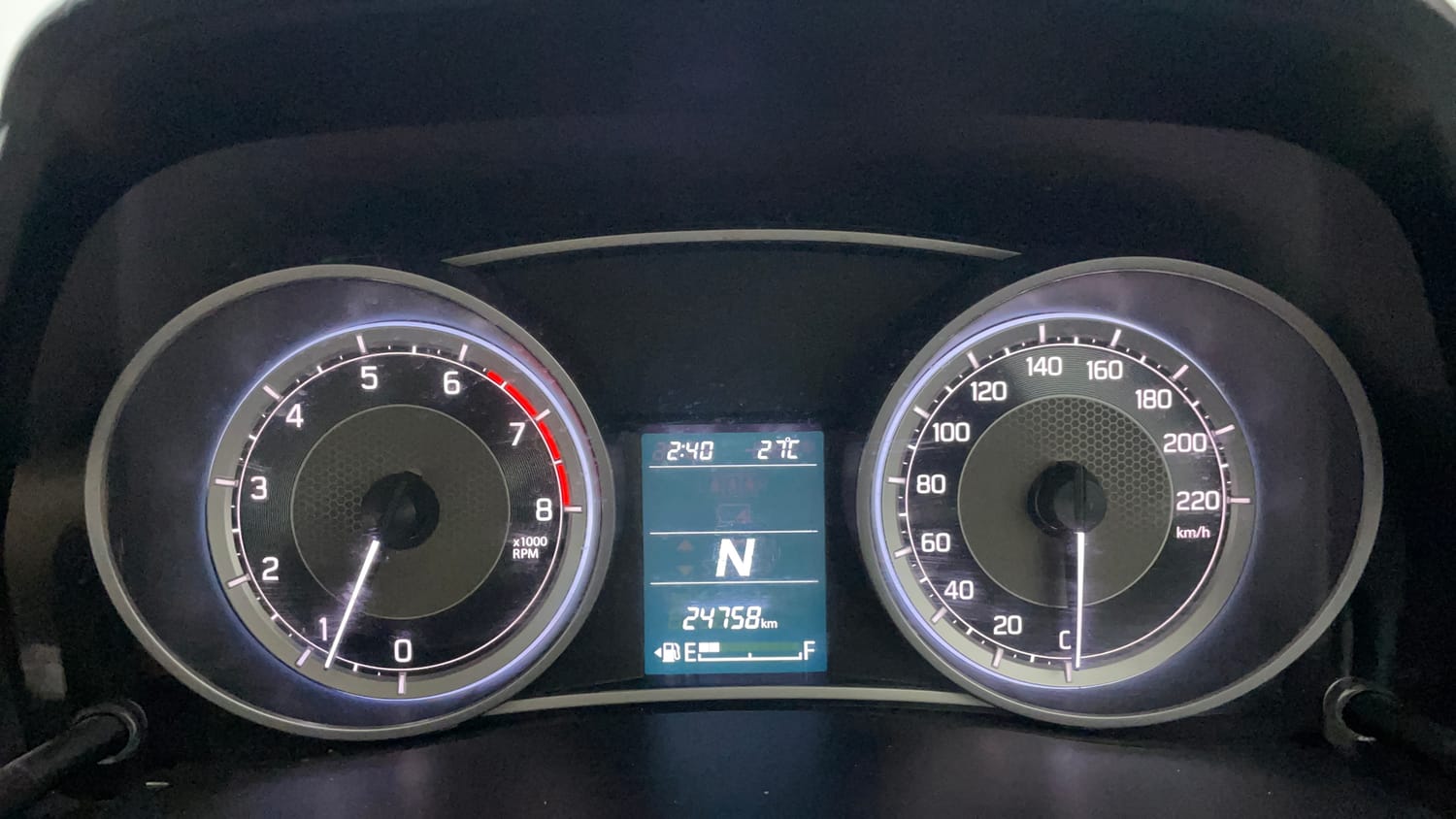 Used 2018 Maruti Suzuki Dzire VXi AMT Petrol Automatic interior CLUSTERMETER VIEW