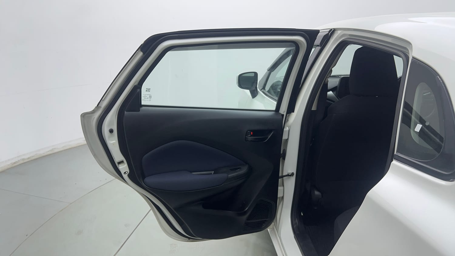 Used 2022 Maruti Suzuki Baleno Delta MT Petrol Manual interior LEFT REAR DOOR OPEN VIEW