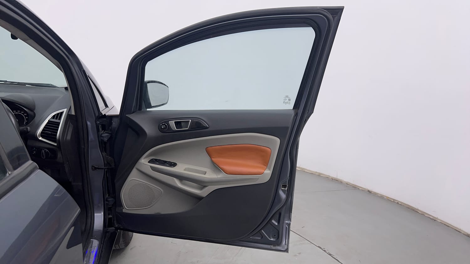 Used 2016 Ford EcoSport Trend 1.5L Ti-VCT Petrol Manual interior RIGHT FRONT DOOR OPEN VIEW