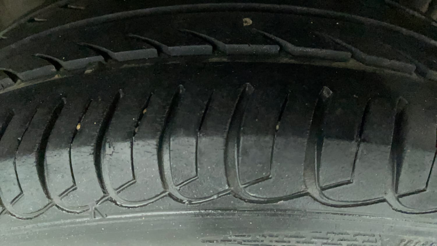 Used 2016 Tata Tiago Revotron XT Petrol Manual tyres LEFT REAR TYRE TREAD VIEW