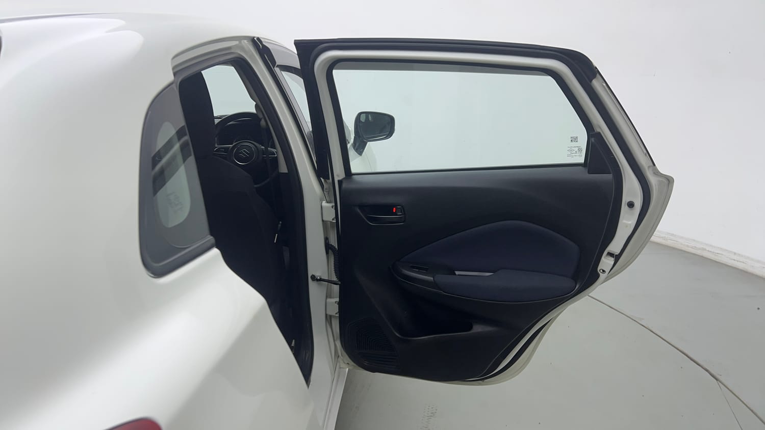 Used 2022 Maruti Suzuki Baleno Delta MT Petrol Manual interior RIGHT REAR DOOR OPEN VIEW