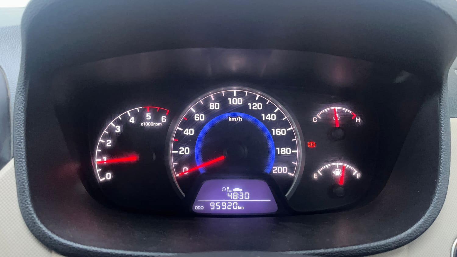 Used 2017 Hyundai Grand i10 Asta 1.1 CRDi Diesel Manual interior CLUSTERMETER VIEW