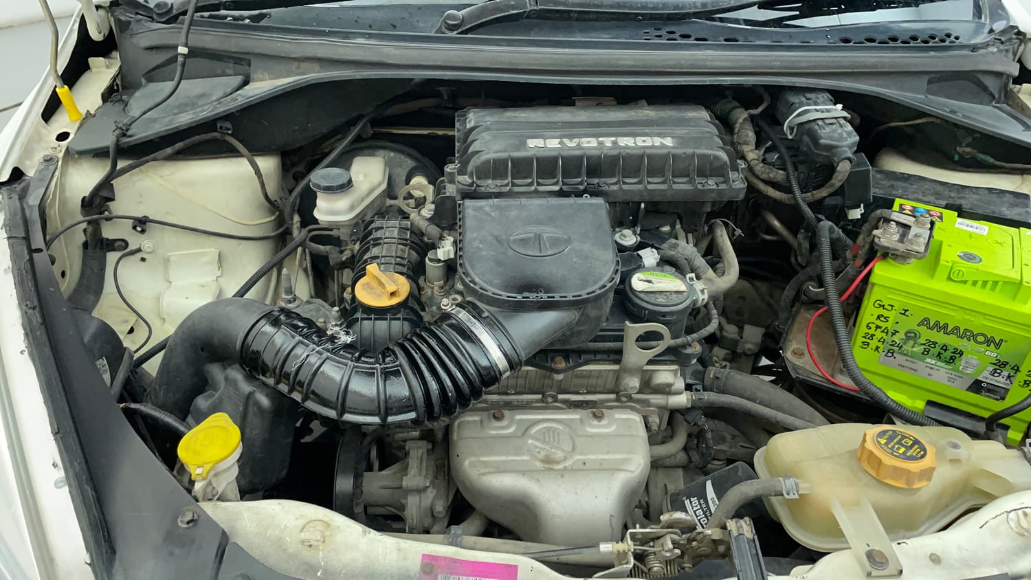 Used 2016 Tata Tiago Revotron XT Petrol Manual engine ENGINE RIGHT SIDE VIEW