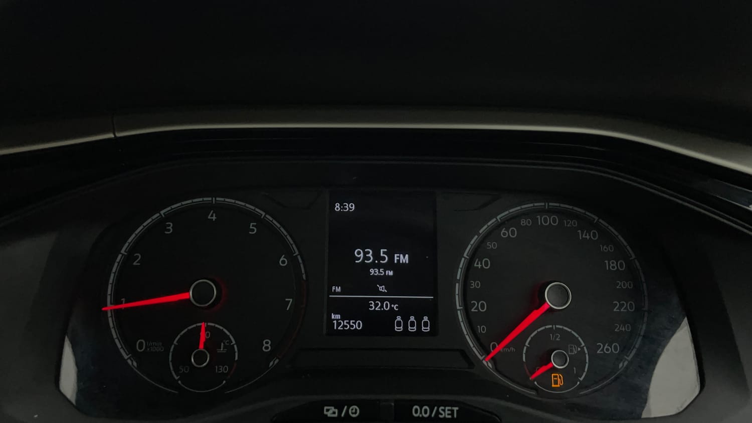 Used 2023 Volkswagen Virtus Highline 1.0 TSI MT Petrol Manual interior CLUSTERMETER VIEW