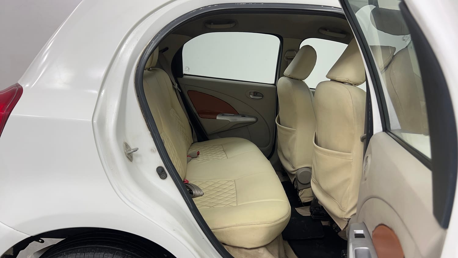 Used 2014 Toyota Etios Liva GD Diesel Manual interior RIGHT SIDE REAR DOOR CABIN VIEW