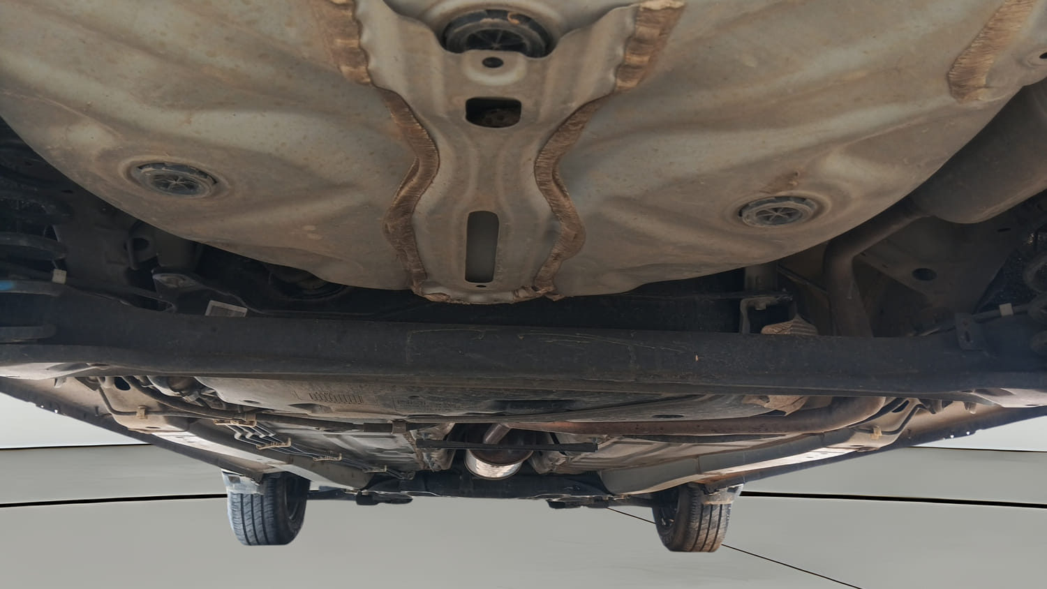 Used 2021 Maruti Suzuki Baleno Delta Petrol Manual extra REAR RIGHT UNDERBODY VIEW