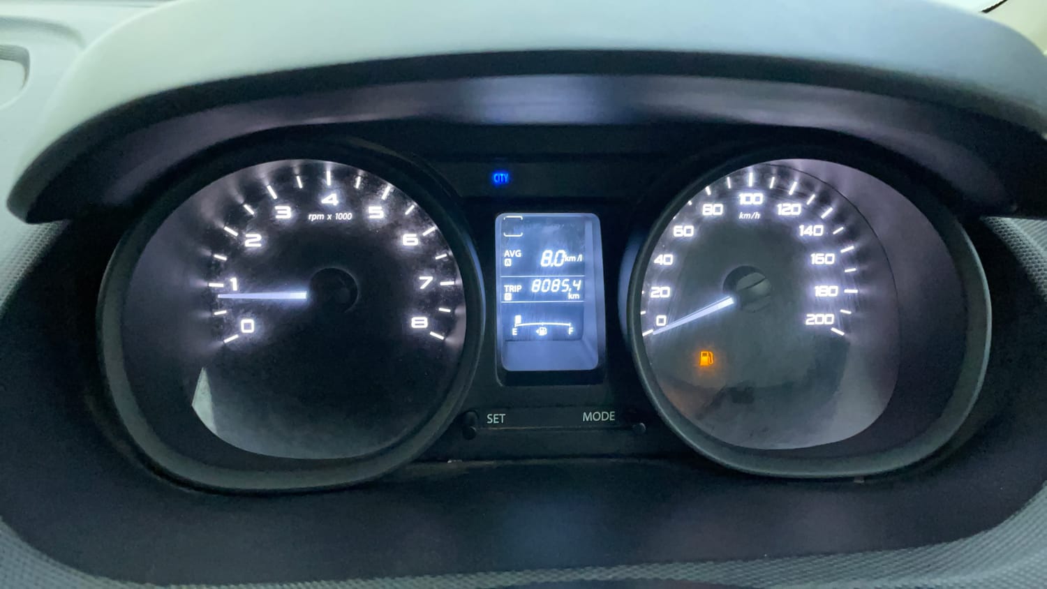 Used 2016 Tata Tiago Revotron XT Petrol Manual interior CLUSTERMETER VIEW