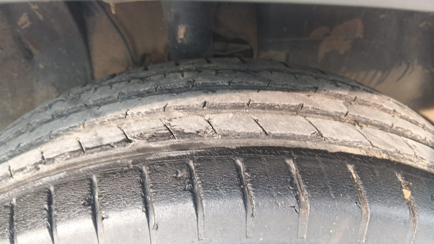 Used 2022 Tata Punch Creative MT Petrol Manual tyres RIGHT FRONT TYRE TREAD VIEW