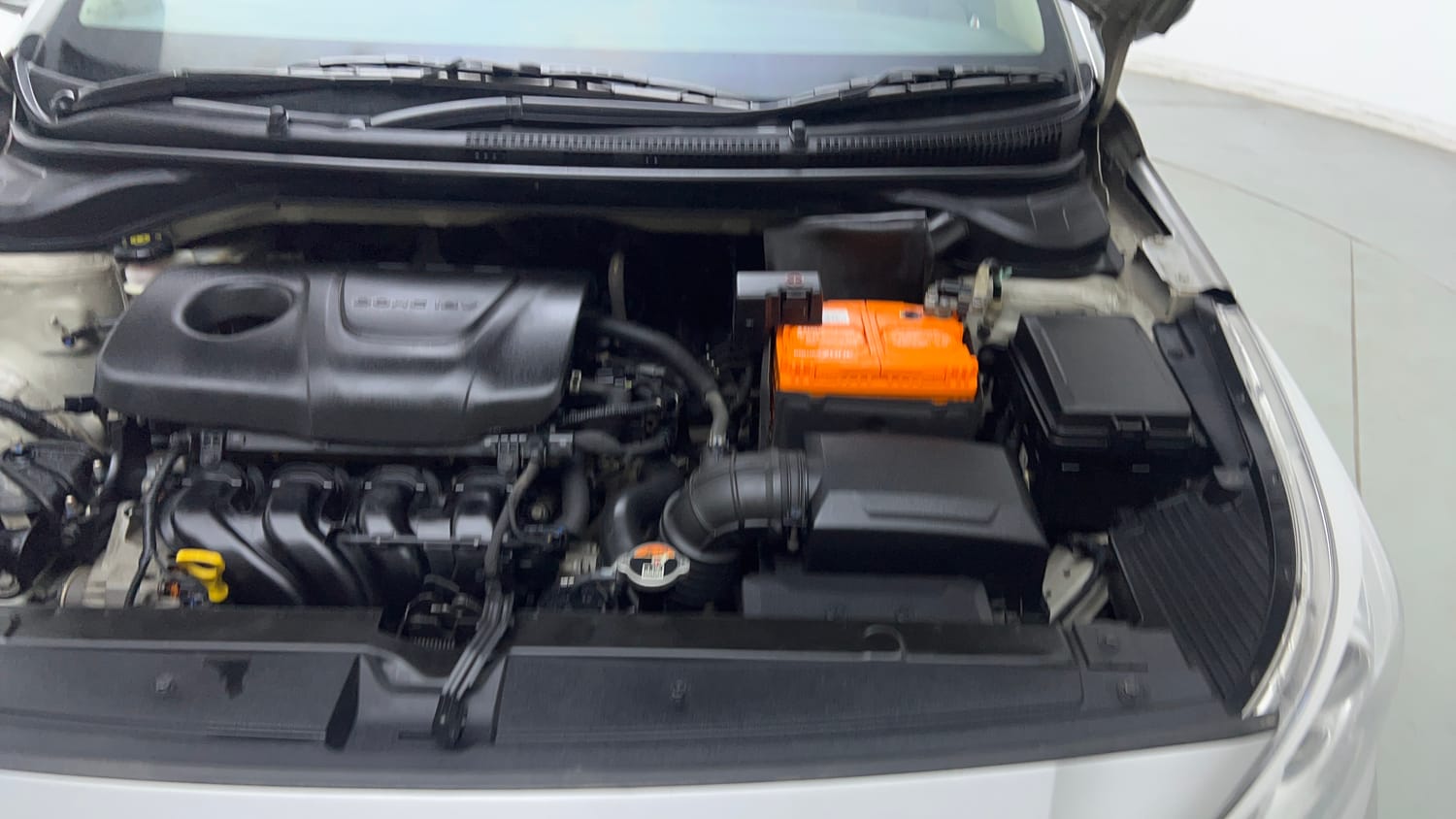 Used 2017 Hyundai Verna SX (O) 1.6 VTVT AT Petrol Automatic engine ENGINE LEFT SIDE VIEW