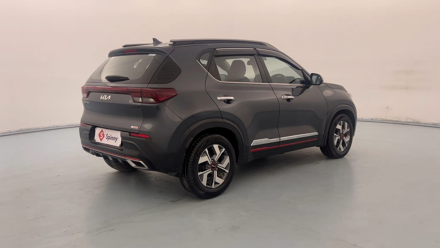 Used 2021 Kia Sonet GTX Plus 1.0 DCT Petrol Automatic exterior RIGHT REAR CORNER VIEW