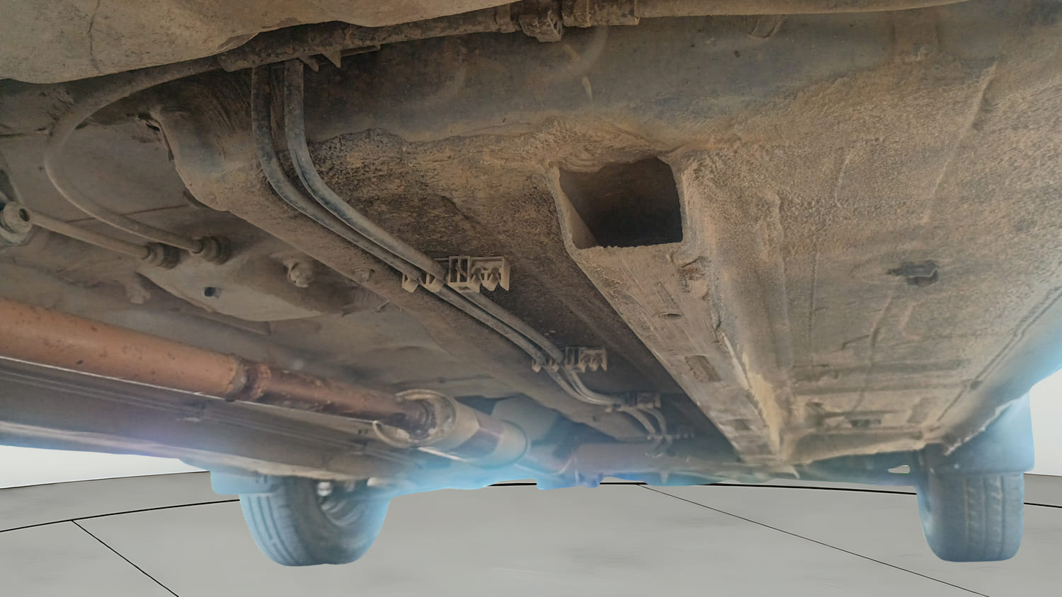 Used 2019 Renault Kwid RXT Opt Petrol Manual extra REAR RIGHT UNDERBODY VIEW