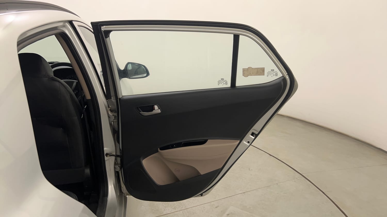 Used 2014 Hyundai Grand i10 Sportz 1.2 Kappa VTVT Petrol Manual interior RIGHT REAR DOOR OPEN VIEW