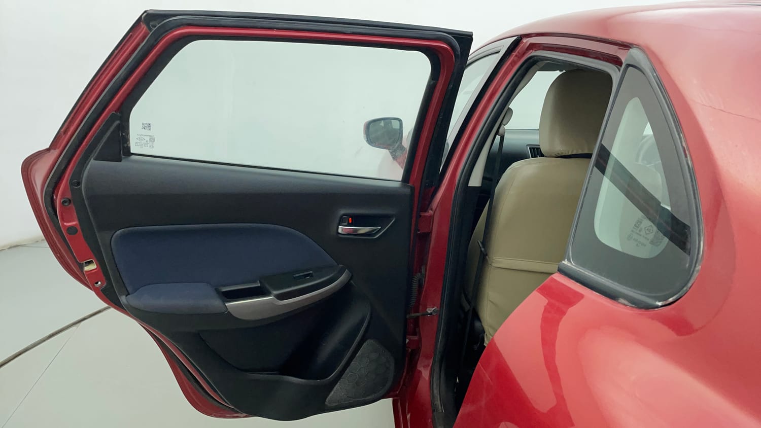 Used 2019 Maruti Suzuki Baleno Delta MT Petrol Manual interior LEFT REAR DOOR OPEN VIEW