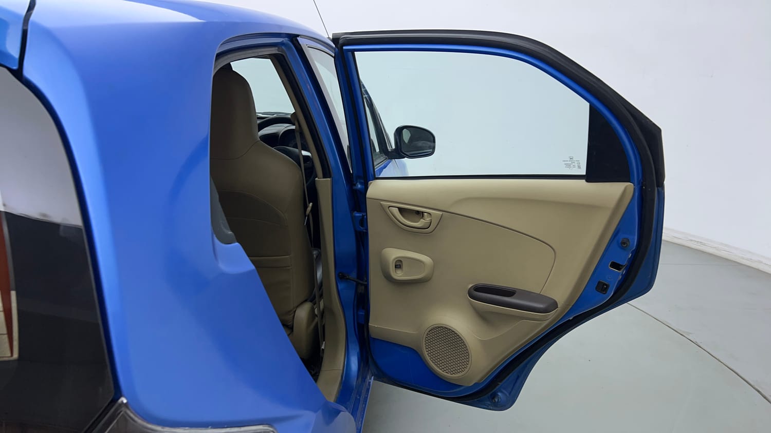 Used 2013 Honda Brio S MT Petrol Manual interior RIGHT REAR DOOR OPEN VIEW