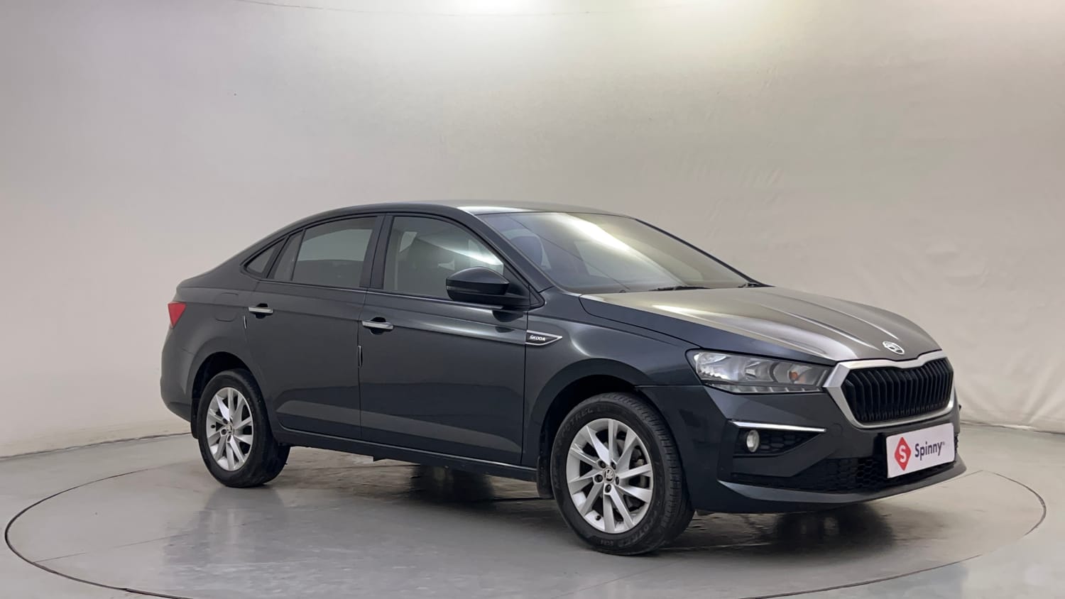 Used 2024 Skoda Slavia Ambition 1.0L TSI MT Petrol Manual exterior RIGHT FRONT CORNER VIEW