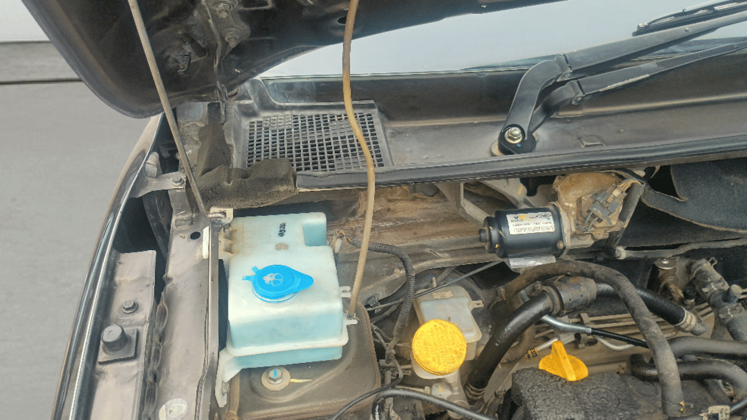 Used 2019 Renault Kwid RXT Opt Petrol Manual engine ENGINE RIGHT SIDE HINGE & APRON VIEW