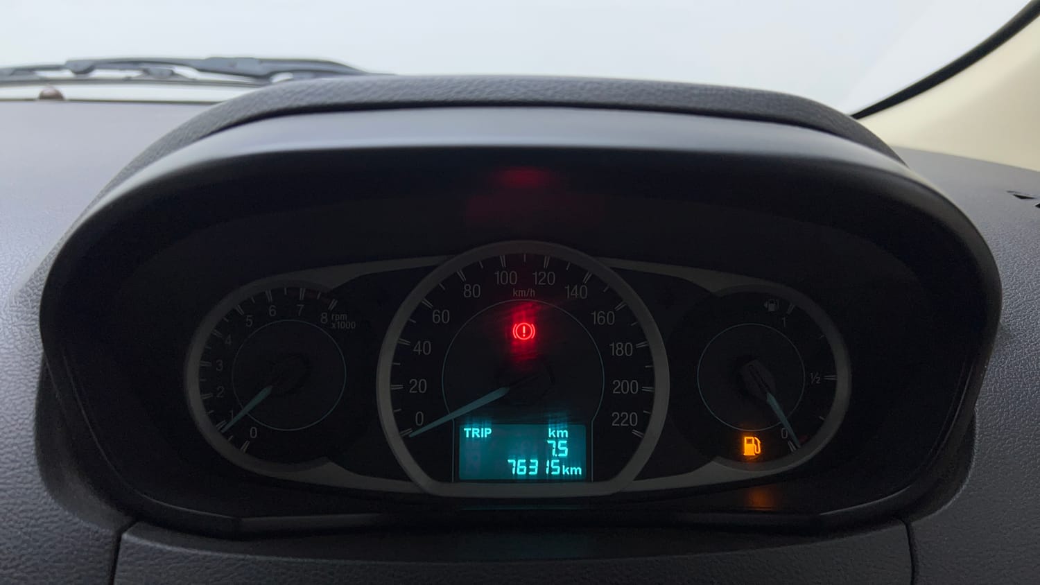 Used 2018 Ford Figo Aspire Titanium 1.2 Ti-VCT Petrol Manual interior CLUSTERMETER VIEW