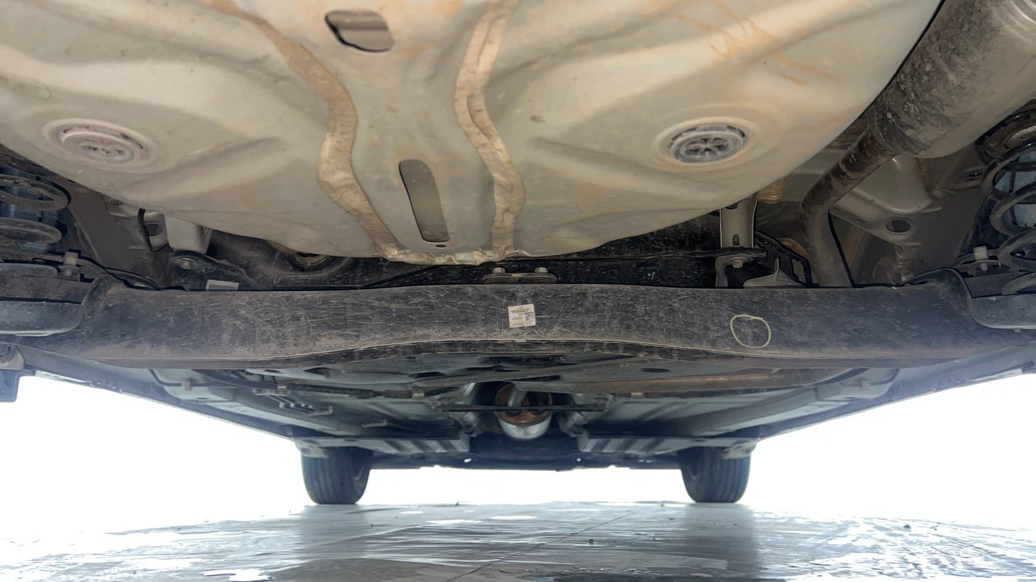 Used 2022 Maruti Suzuki Baleno Delta MT Petrol Manual extra REAR UNDERBODY VIEW (TAKEN FROM REAR)