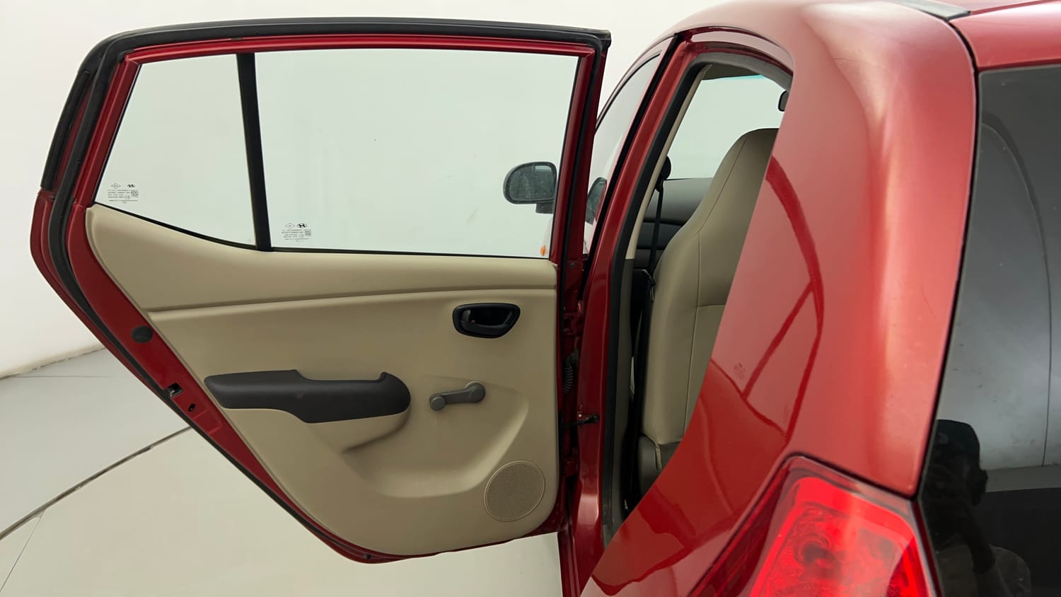 Used 2012 Hyundai i10 Era 1.1 iRDE2 Petrol Manual interior LEFT REAR DOOR OPEN VIEW