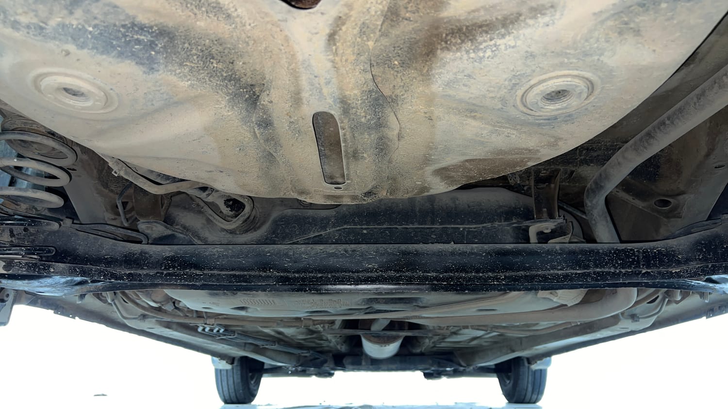 Used 2019 Maruti Suzuki Dzire VXi Petrol Manual extra REAR UNDERBODY VIEW (TAKEN FROM REAR)