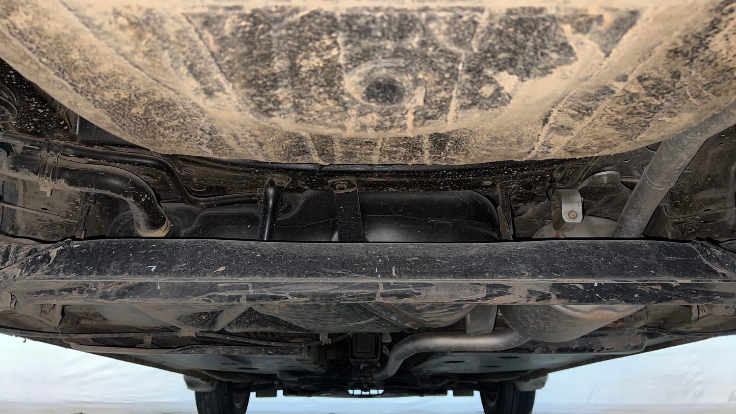 Used 2025 Honda Amaze ZX 1.2 Petrol CVT Petrol Automatic extra REAR UNDERBODY VIEW (TAKEN FROM REAR)