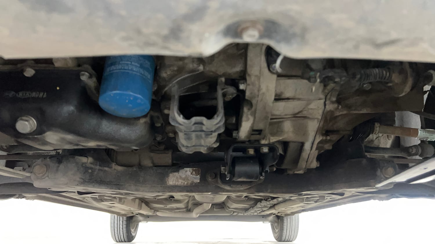 Used 2017 Hyundai Grand i10 Asta 1.2 Kappa VTVT Petrol Manual extra FRONT LEFT UNDERBODY VIEW