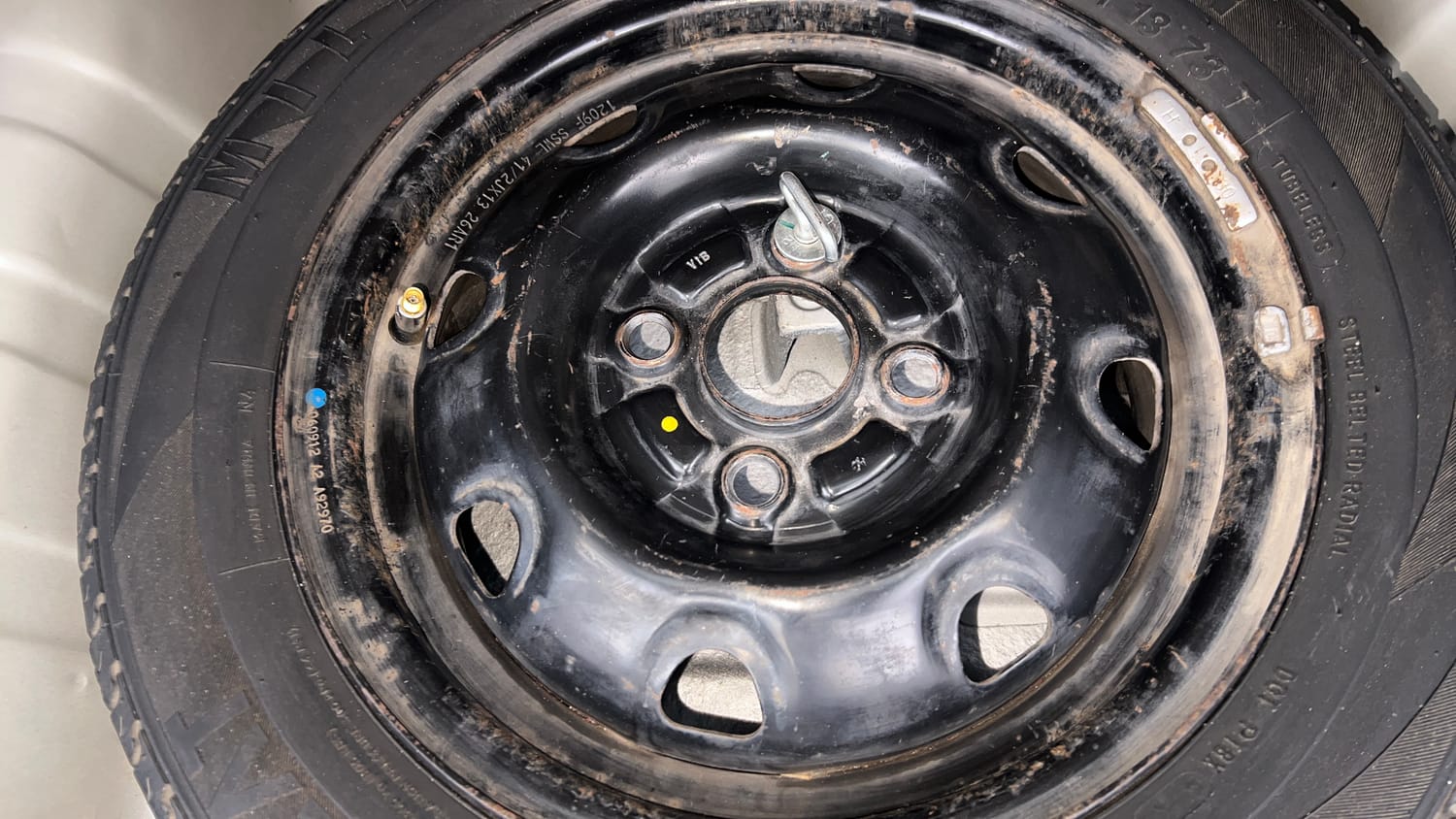 Used 2012 Maruti Suzuki Alto K10 VXi Petrol Manual tyres SPARE TYRE VIEW