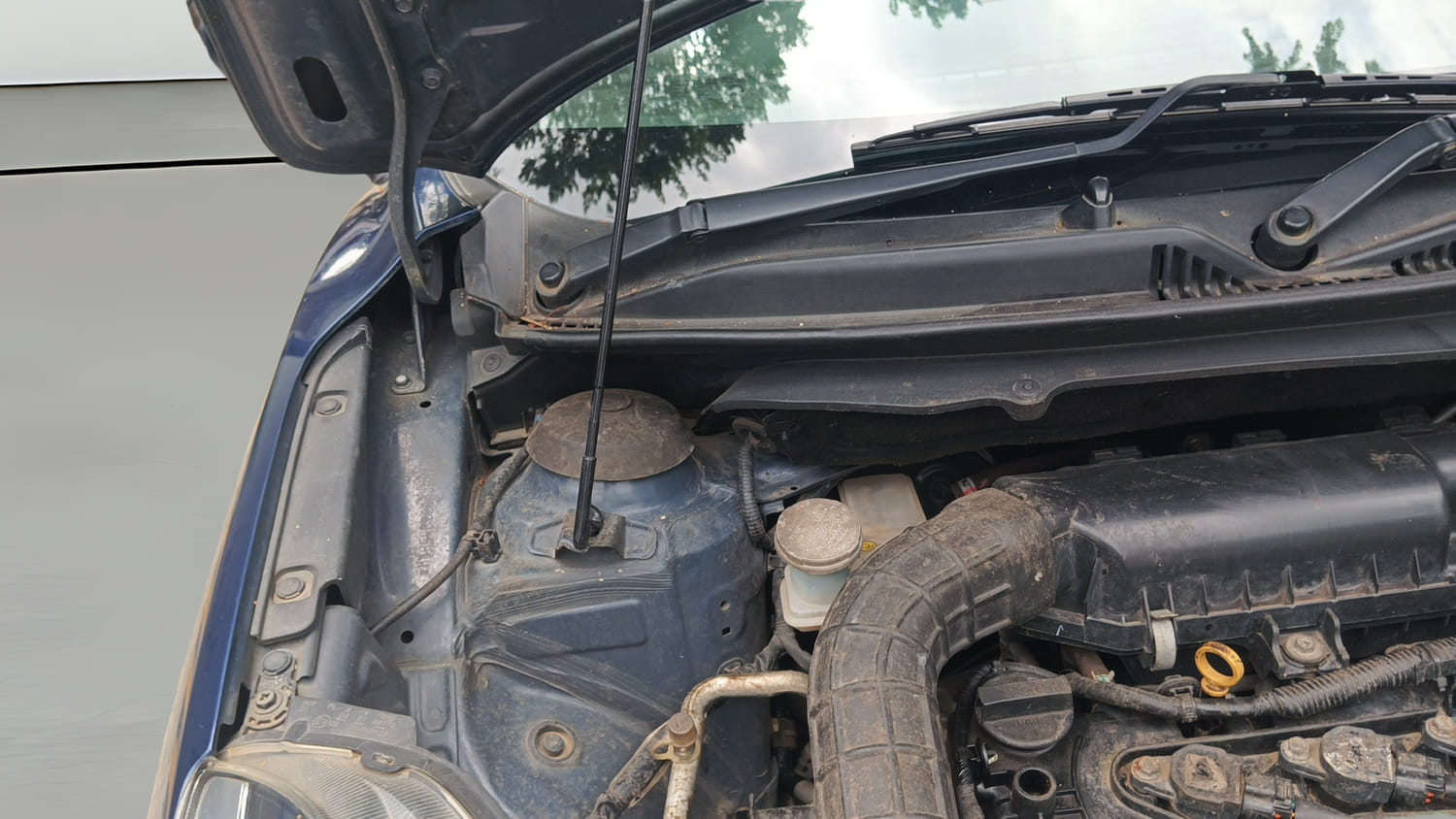 Used 2019 Maruti Suzuki Baleno Delta Petrol Manual engine ENGINE RIGHT SIDE HINGE & APRON VIEW
