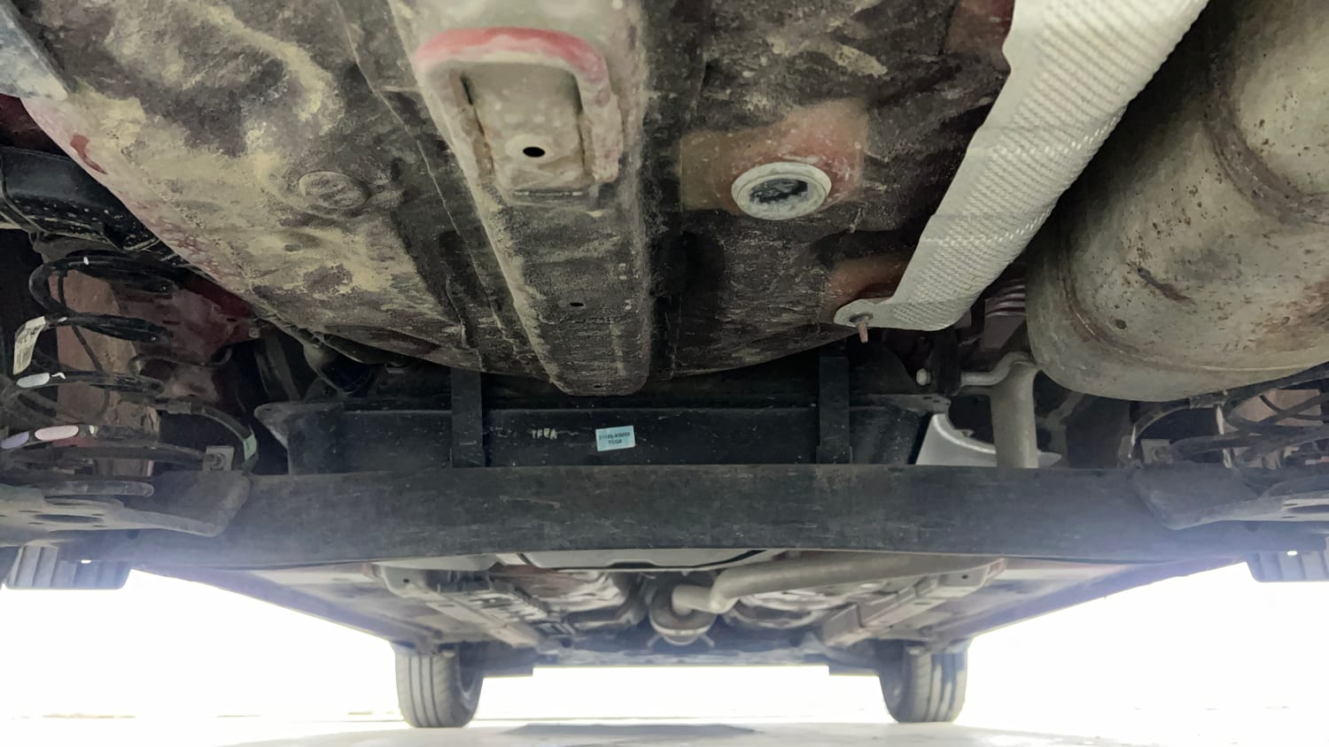 Used 2024 Hyundai Exter SX (O) Connect 1.2 AMT Petrol Automatic extra REAR UNDERBODY VIEW (TAKEN FROM REAR)