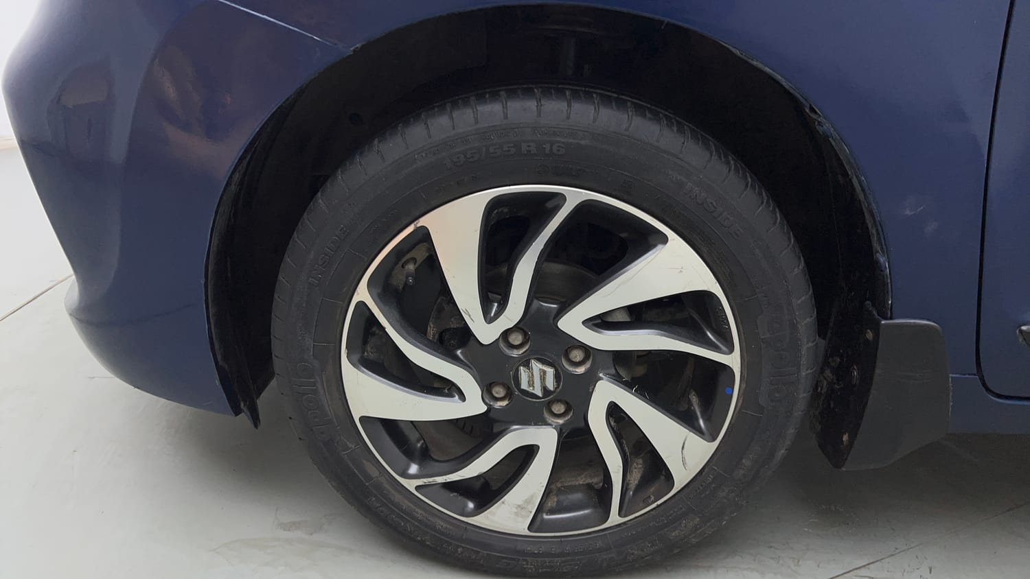 Used 2019 Maruti Suzuki Baleno Alpha Petrol Manual tyres LEFT FRONT TYRE RIM VIEW