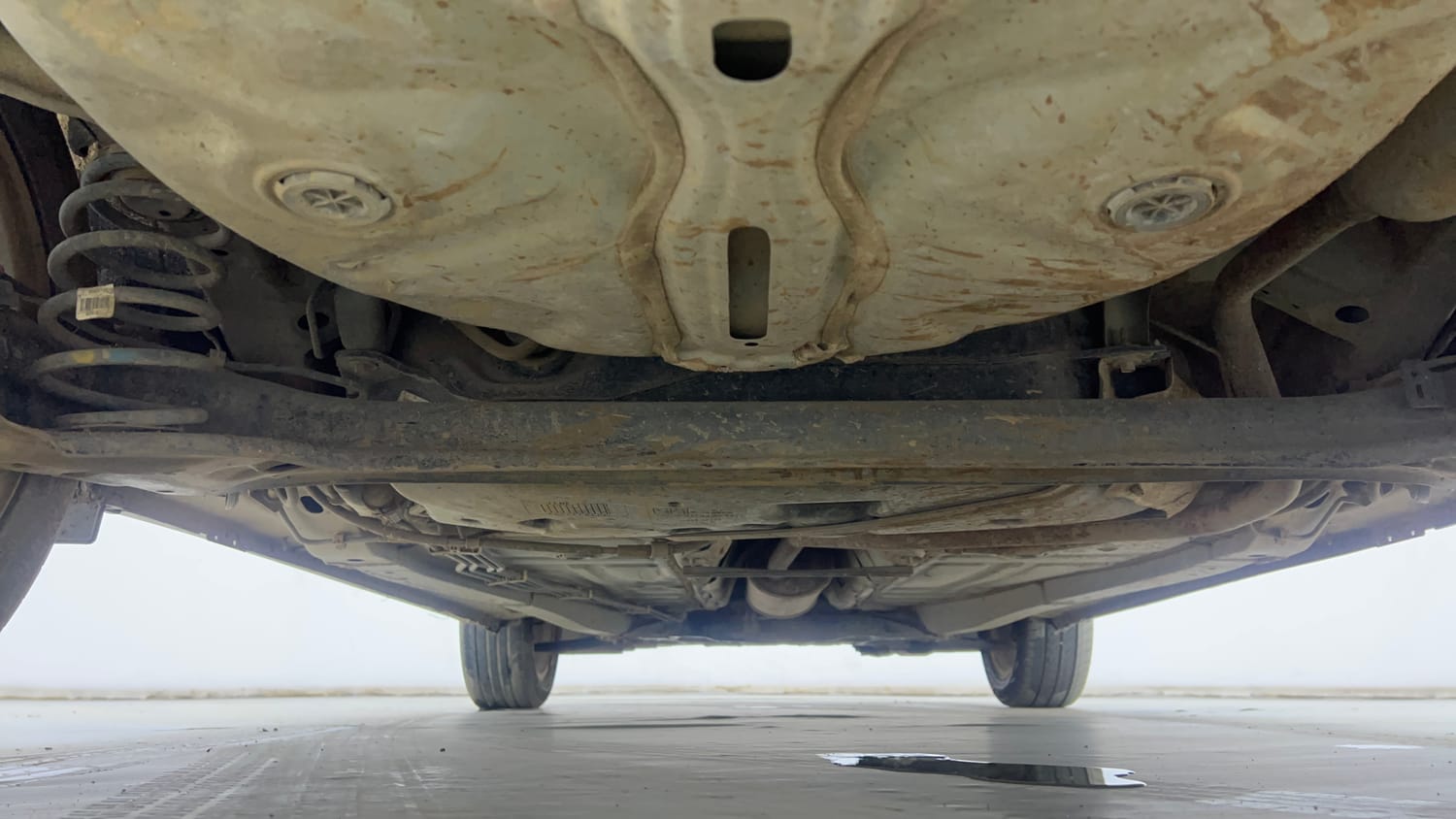Used 2021 Maruti Suzuki Baleno Zeta Petrol Manual extra REAR UNDERBODY VIEW (TAKEN FROM REAR)