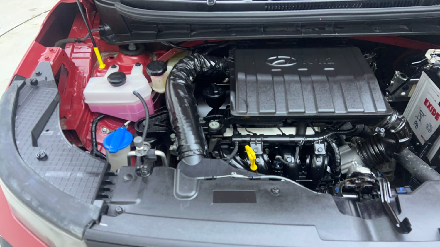 Used 2024 Hyundai Exter SX (O) Connect 1.2 AMT Petrol Automatic engine ENGINE RIGHT SIDE VIEW