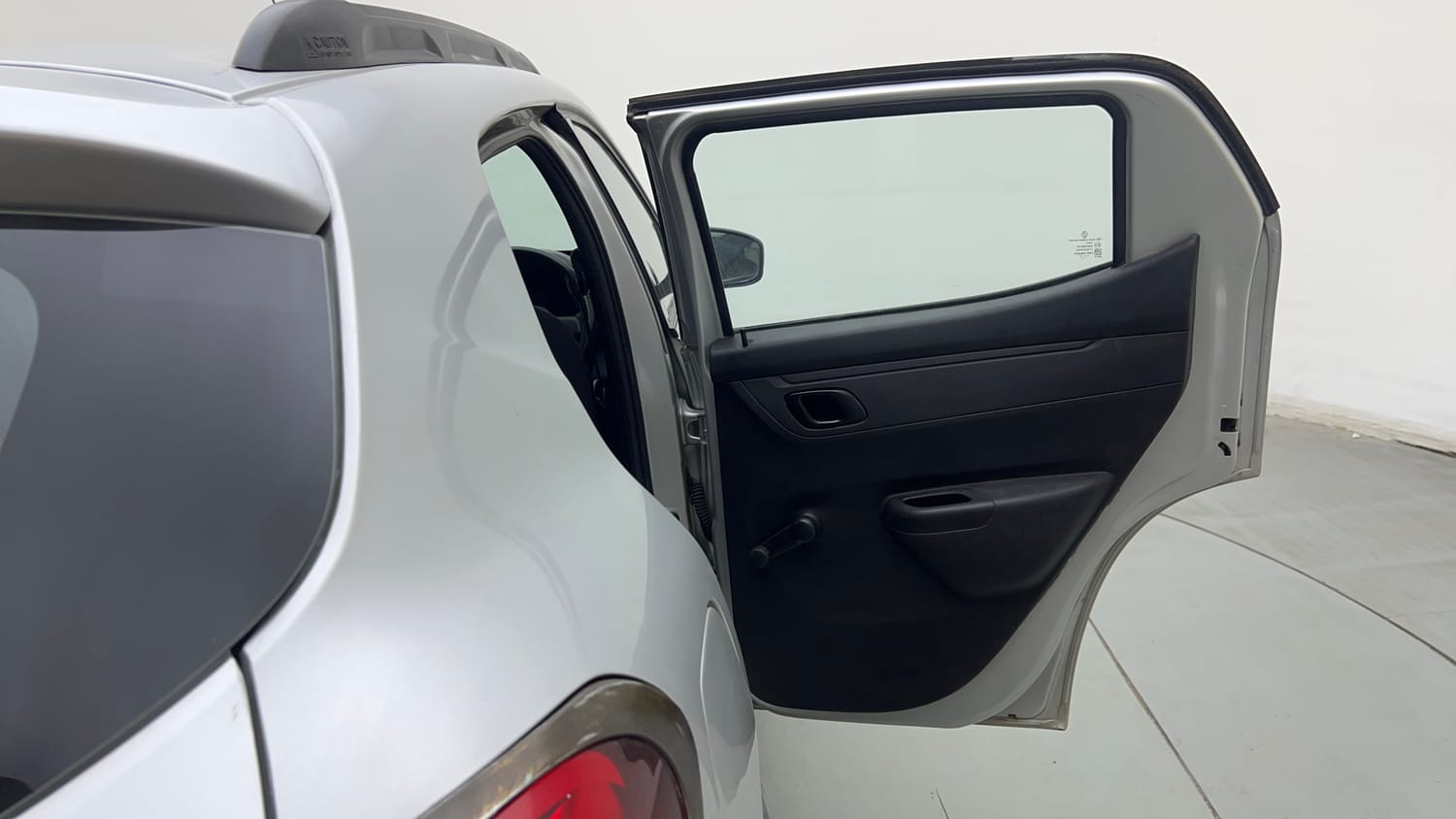 Used 2017 Renault Kwid RXT Live For More Edition 1.0 Petrol Manual interior RIGHT REAR DOOR OPEN VIEW