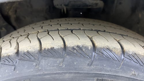 Used 2022 Hyundai Alcazar Signature (O) 6 STR 2.0 Petrol AT Petrol Automatic tyres LEFT FRONT TYRE TREAD VIEW