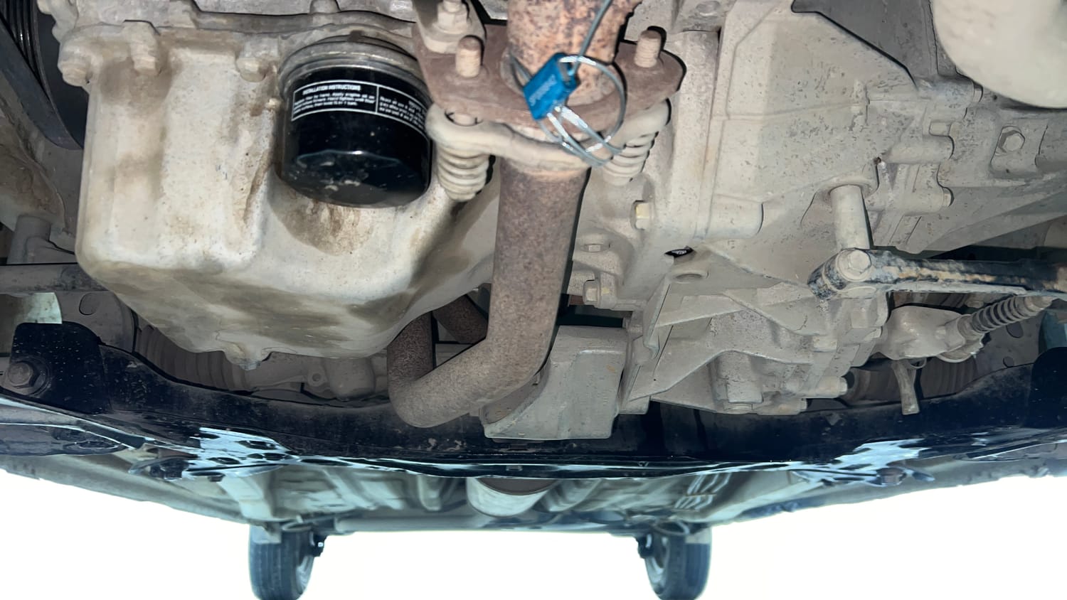 Used 2023 Maruti Suzuki Wagon R LXI 1.0 Petrol Manual extra FRONT LEFT UNDERBODY VIEW