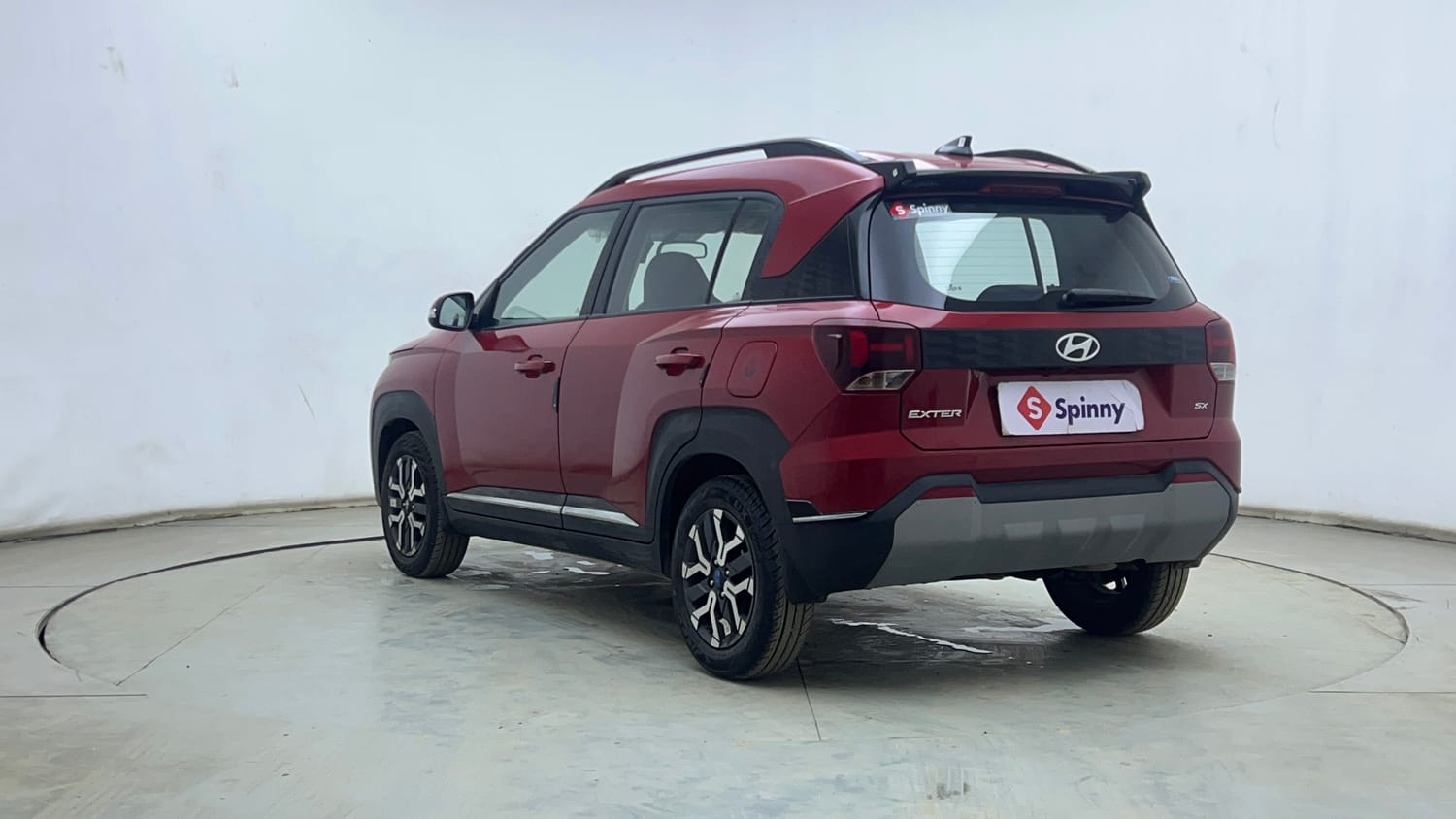 Used 2024 Hyundai Exter SX (O) Connect 1.2 AMT Petrol Automatic exterior LEFT REAR CORNER VIEW