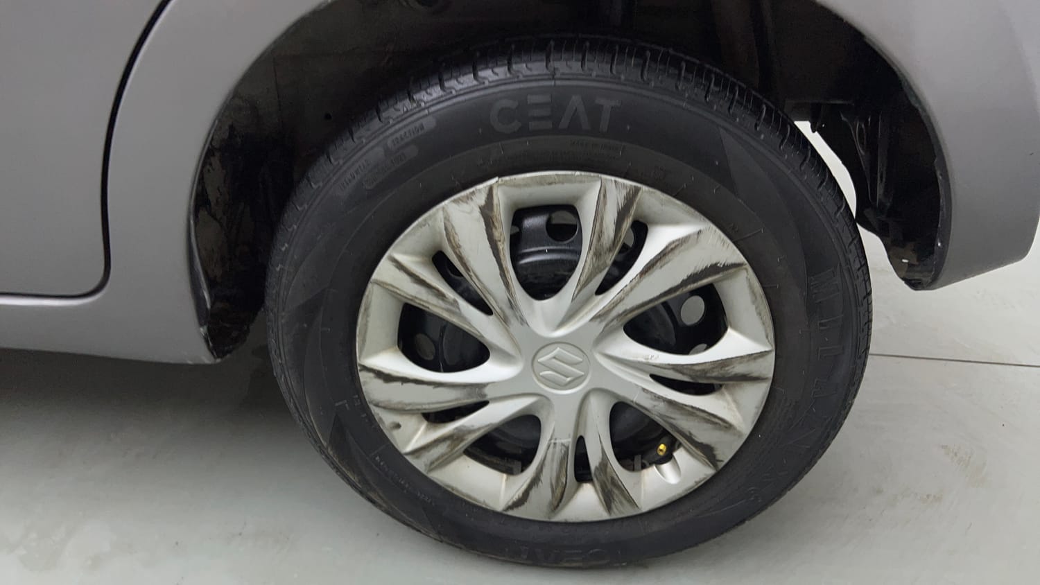 Used 2019 Maruti Suzuki Celerio VXi CNG Cng Manual tyres LEFT REAR TYRE RIM VIEW