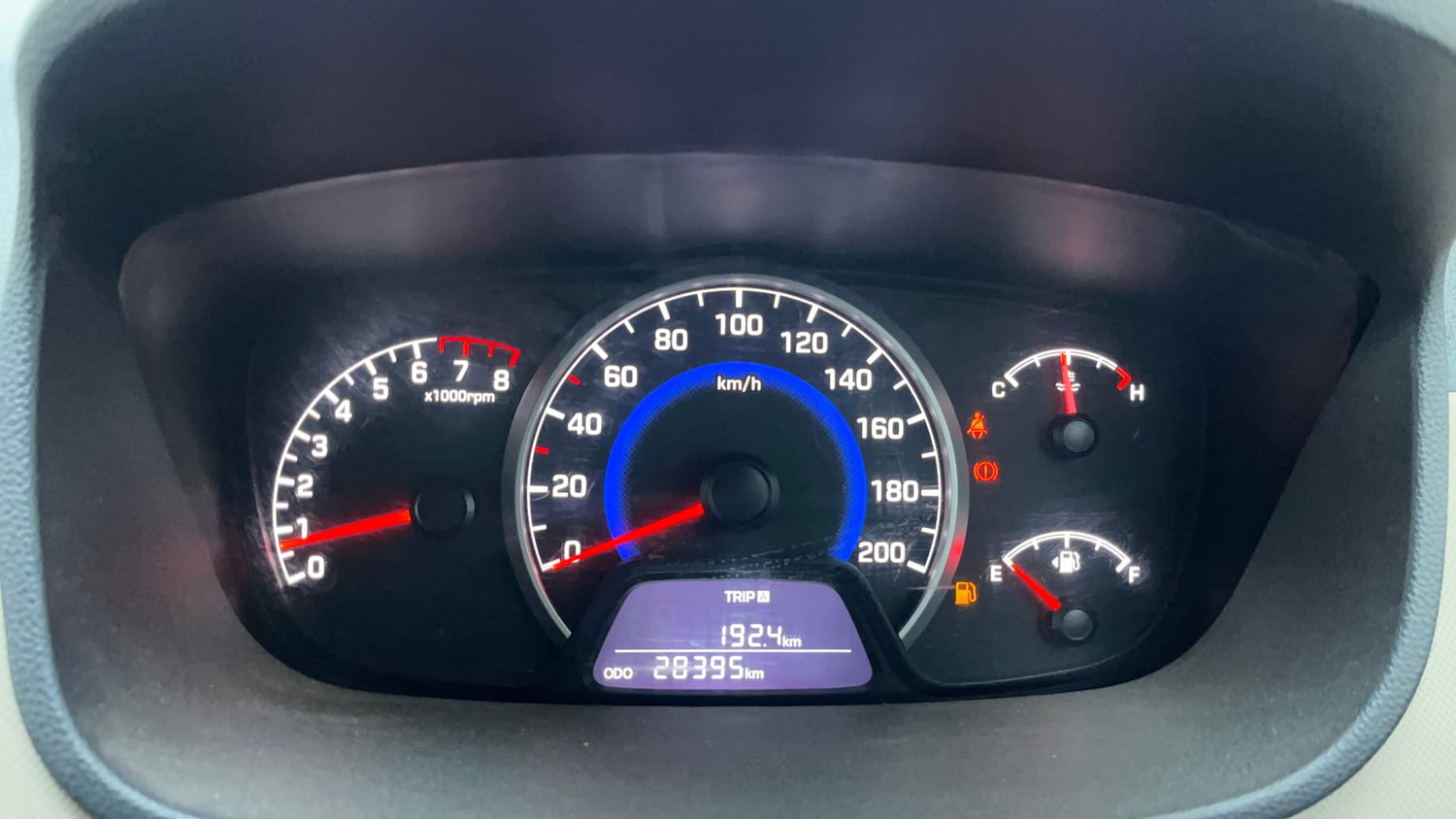Used 2019 Hyundai Grand i10 Sportz 1.2 Kappa VTVT Petrol Manual interior CLUSTERMETER VIEW