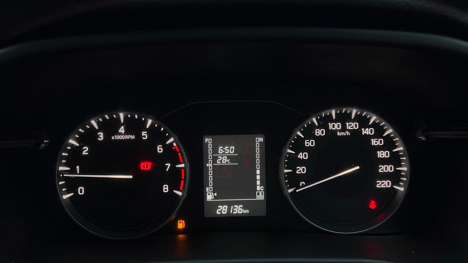 Used 2023 Maruti Suzuki Brezza VXi Petrol Manual interior CLUSTERMETER VIEW