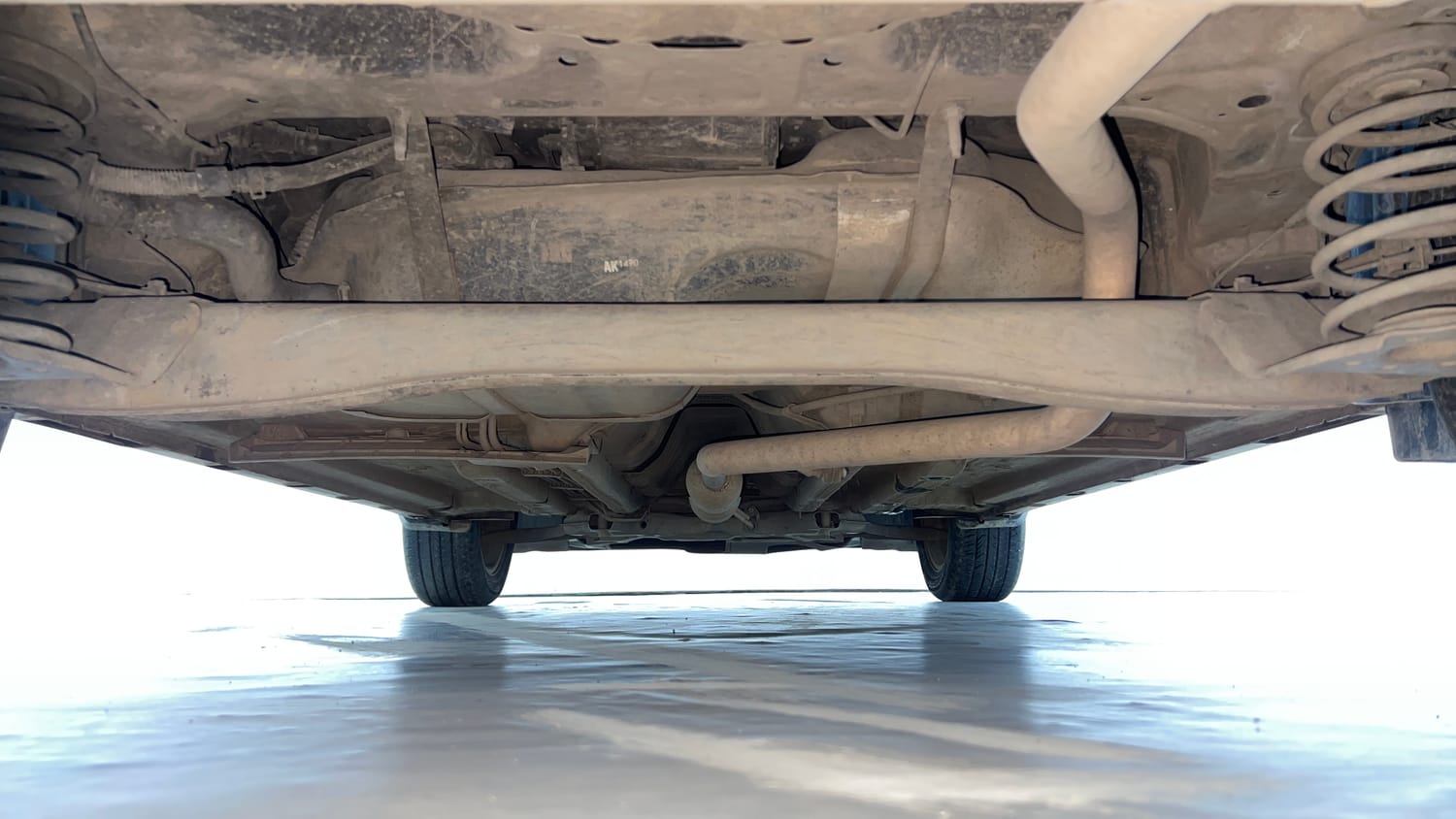 Used 2021 Kia Seltos HTX 1.5 Petrol Manual extra REAR UNDERBODY VIEW (TAKEN FROM REAR)