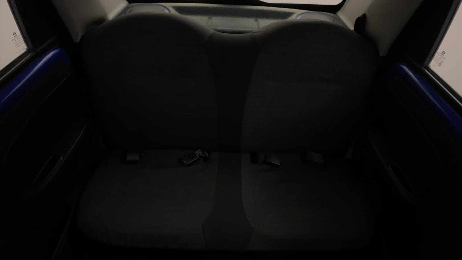 Used 2015 Tata Nano Twist XT Petrol Manual interior REAR SEAT CONDITION VIEW