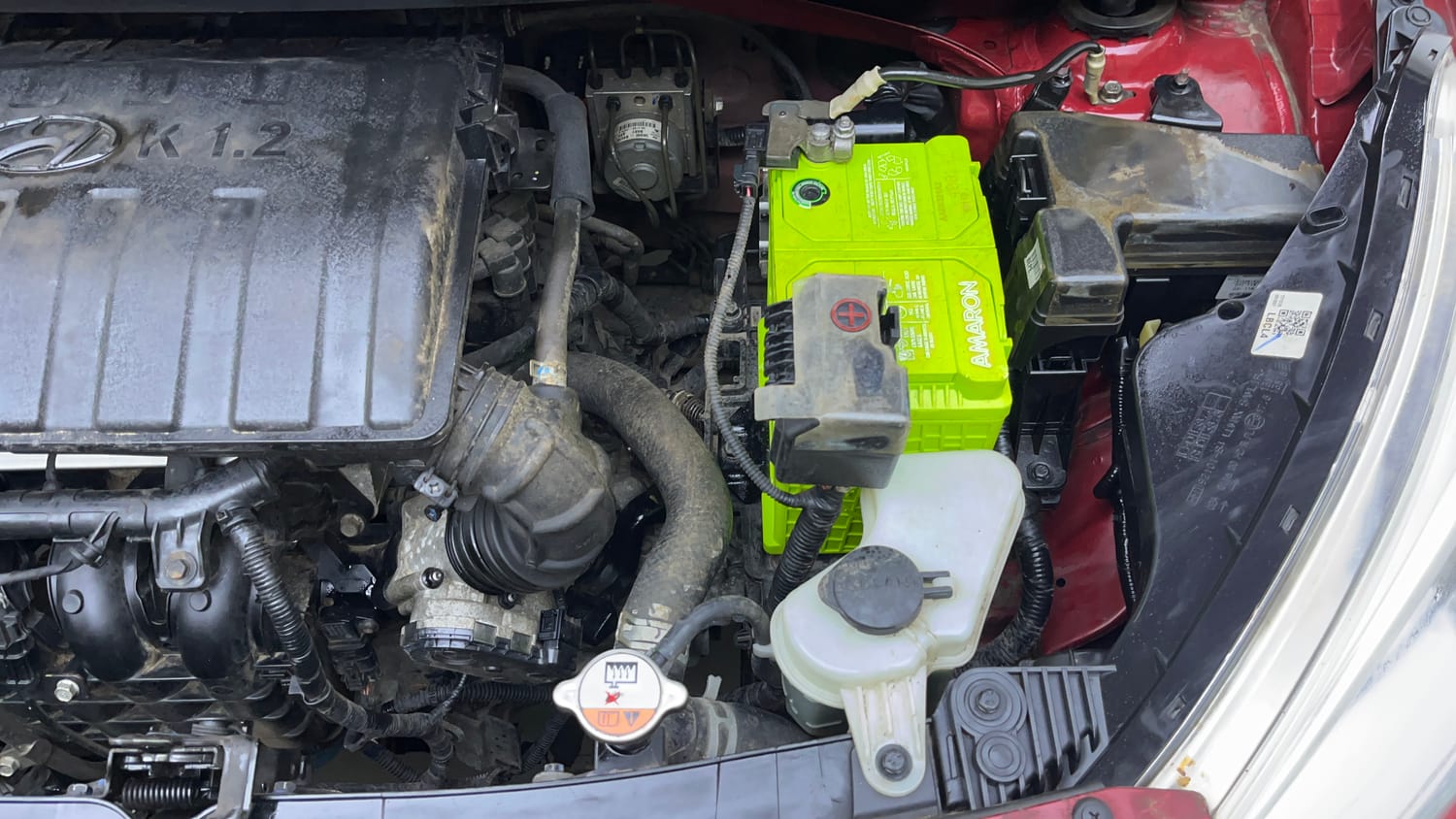 Used 2019 Hyundai Grand i10 Sportz 1.2 Kappa VTVT Petrol Manual engine ENGINE LEFT SIDE VIEW