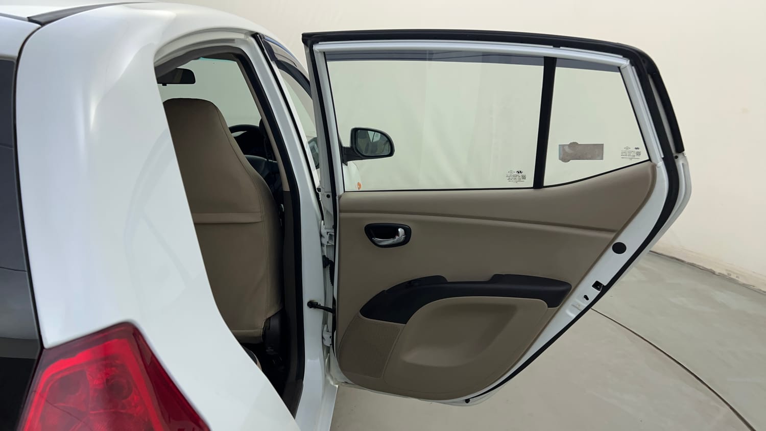 Used 2012 Hyundai i10 Magna 1.1 iRDE2 Petrol Manual interior RIGHT REAR DOOR OPEN VIEW