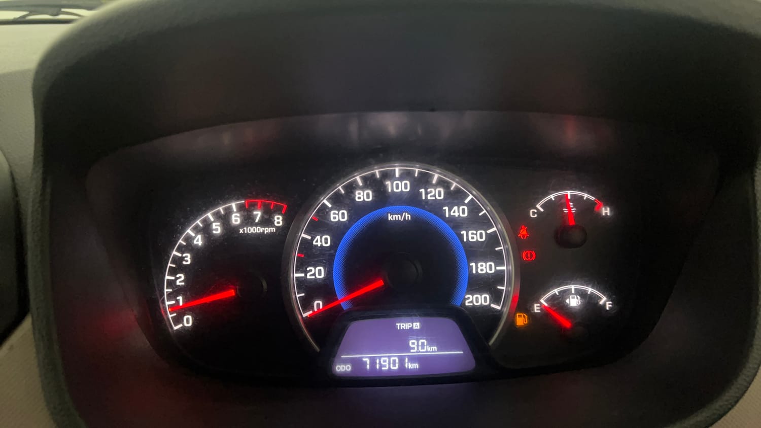 Used 2015 Hyundai Grand i10 Sportz 1.2 Kappa VTVT Petrol Manual interior CLUSTERMETER VIEW