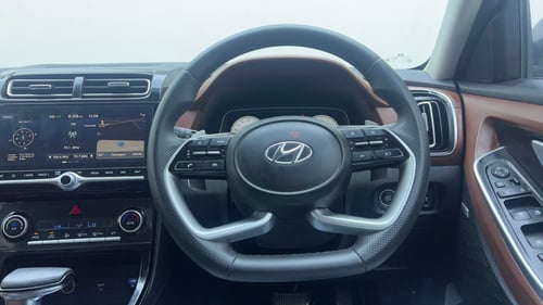 Used 2022 Hyundai Alcazar Signature (O) 6 STR 2.0 Petrol AT Petrol Automatic interior STEERING VIEW