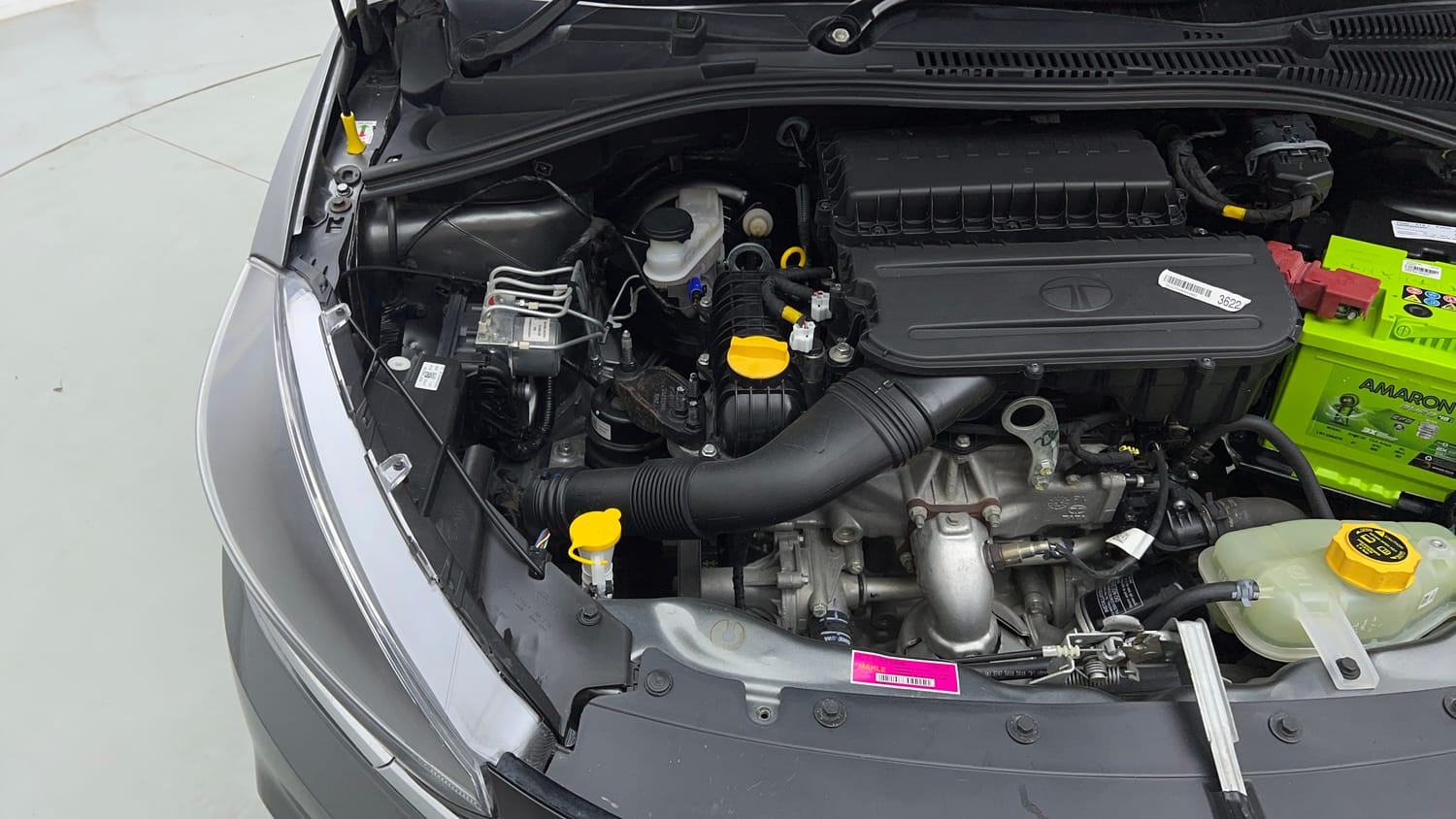 Used 2024 Tata Tiago XTA Petrol Automatic engine ENGINE RIGHT SIDE VIEW