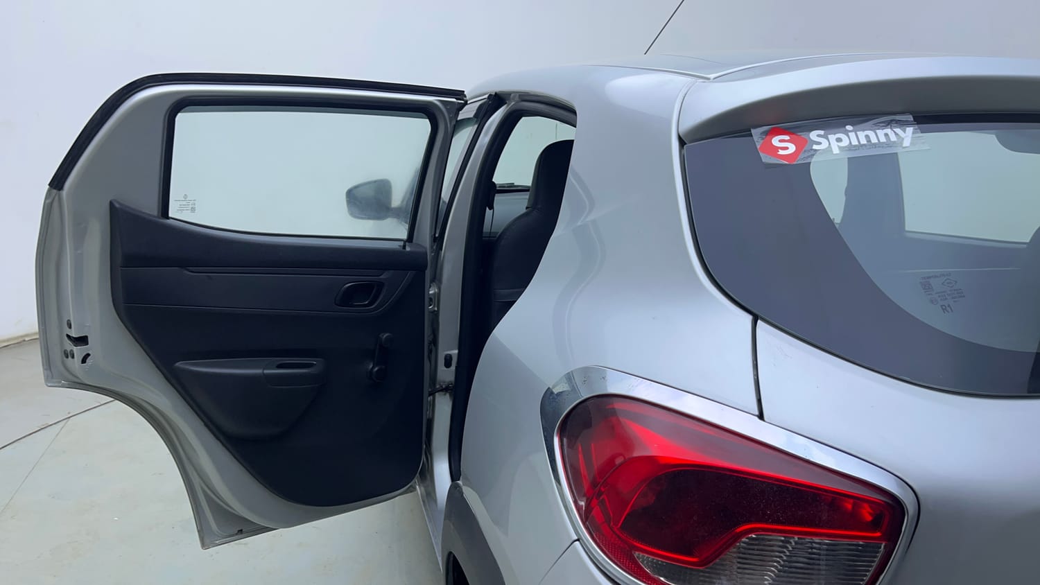 Used 2016 Renault Kwid 1.0 RXT Petrol Manual interior LEFT REAR DOOR OPEN VIEW