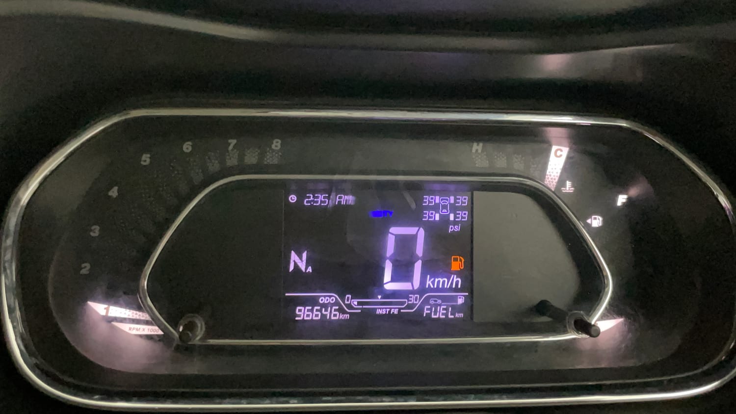Used 2021 Tata Nexon XZA Plus (O) Diesel Diesel Automatic interior CLUSTERMETER VIEW
