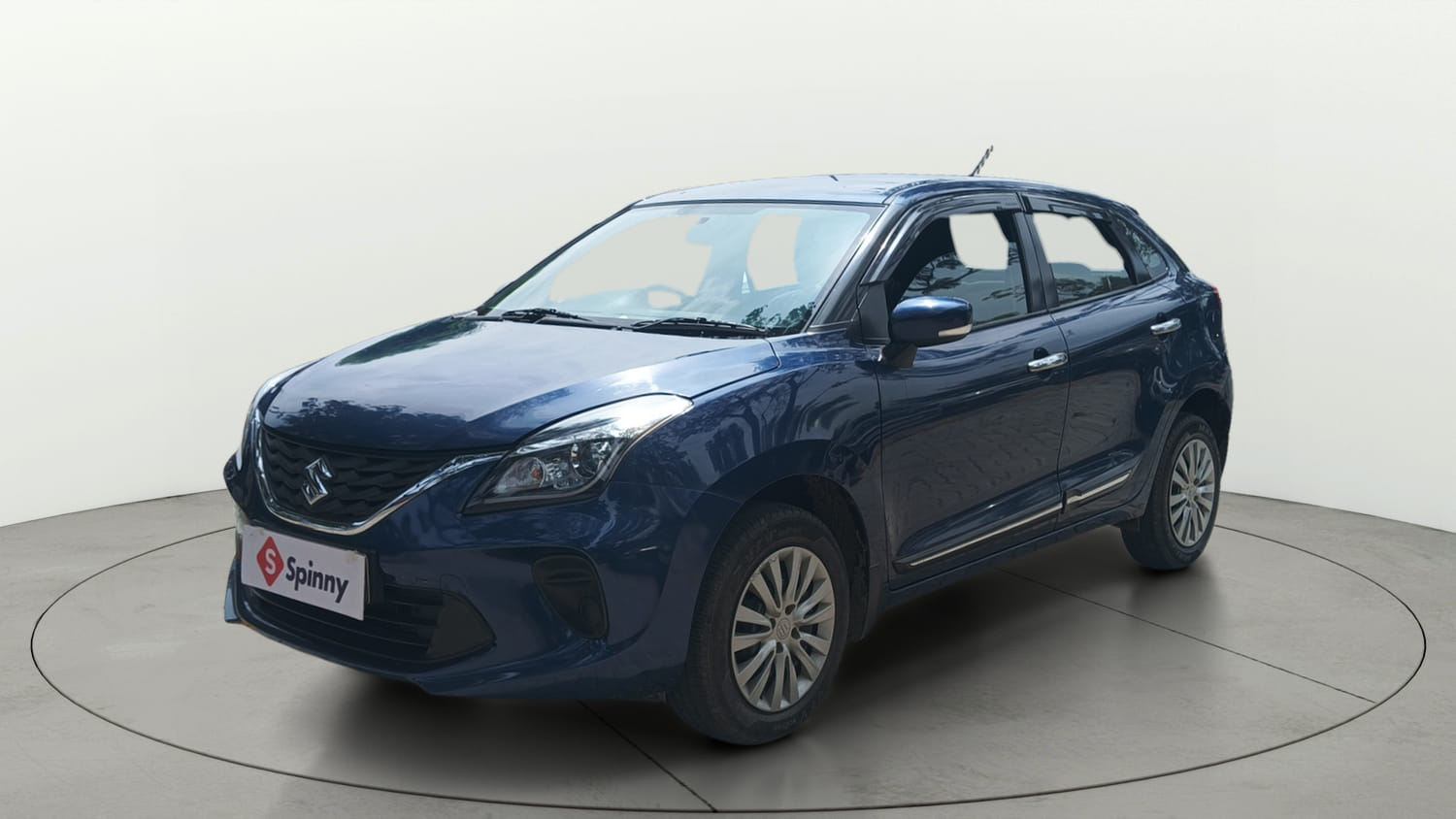 Used 2019 Maruti Suzuki Baleno Delta Petrol Manual exterior LEFT FRONT CORNER VIEW